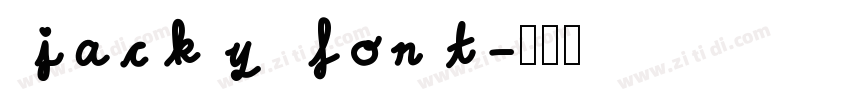 jacky font字体转换